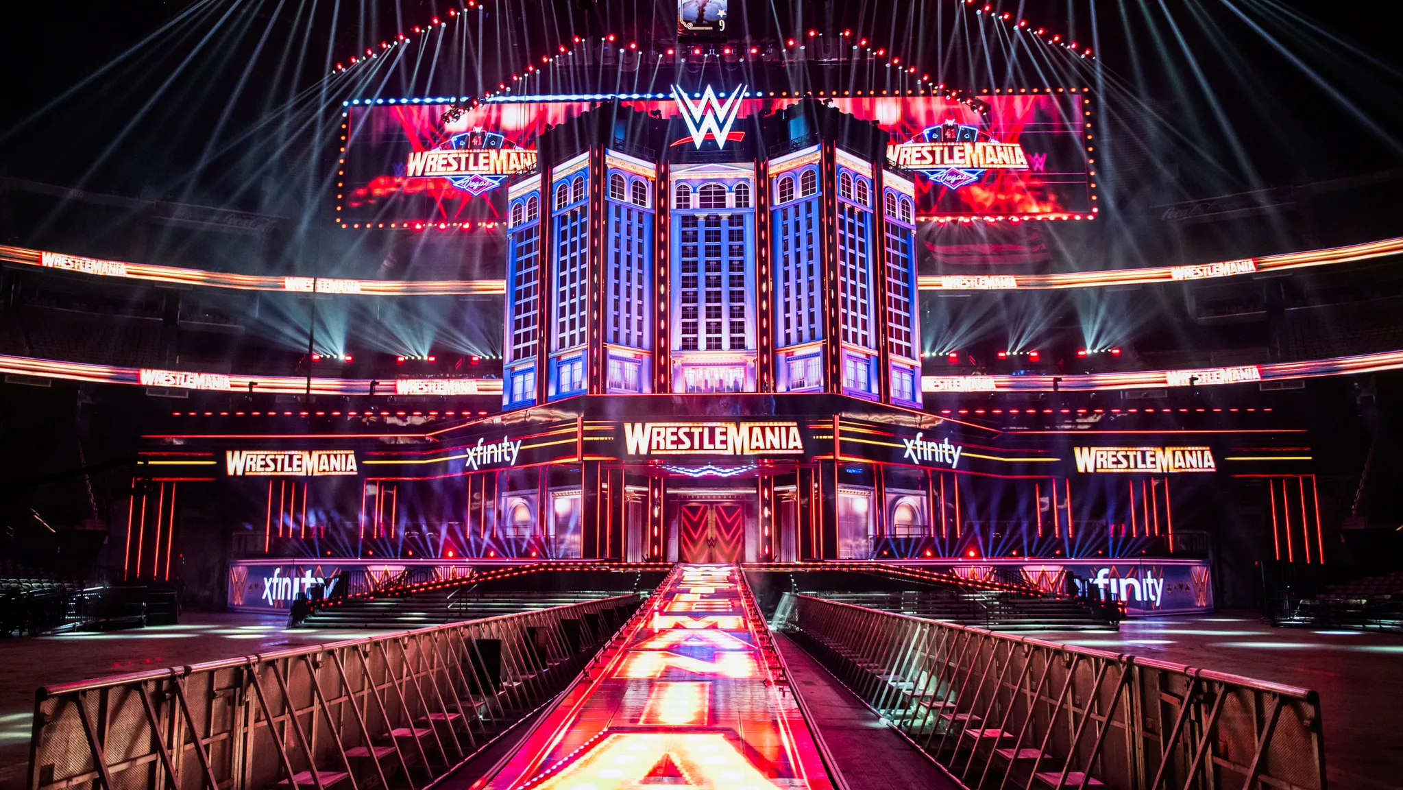 WrestleMania 41's stage.